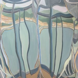 Through vase to Port Vendres, close up