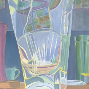 Through vase to kitchen