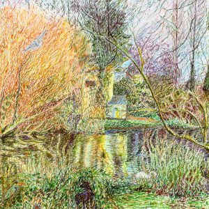 Spy the temple in Chiswick House Park – Limited edition print