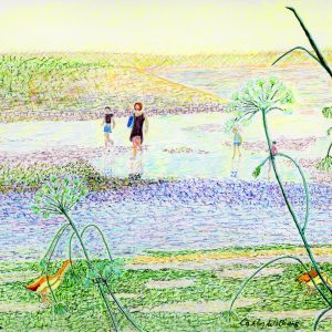 Thames low tide Chiswick – Limited edition print