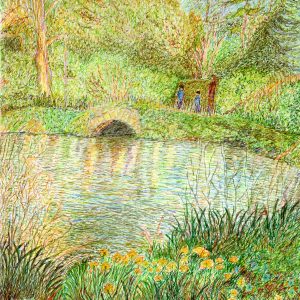 Across the lake in Chiswick House Park – Limited edition print